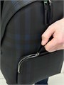 BURBERRY рюкзак мягкая канва клетка синий РК-1670