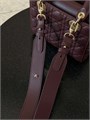 DIOR LADY сумка 20 см гладкая кожа бордовая золото СК-01163