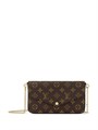 LV клатч Pochette Felicie 3 в 1 коричневая монограмма НС-00983