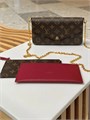 LV клатч Pochette Felicie 3 в 1 коричневая монограмма НС-00983
