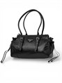 PRADA сумка черная кожа длинные ручки СК-01227