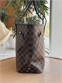 LV сумка тоут Neverfull коричневая шашка красная ткань маленькая СК-01319