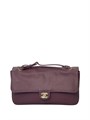 CHANEL сумка Maxi Flap 32 см кожа того бордовая маленькая золото СК-01583