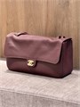 CHANEL сумка Maxi Flap 32 см кожа того бордовая маленькая золото СК-01583