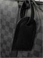 LV портфель большой с двумя разделами на молниях канва серая шашка ПР-0089