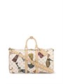 LV дорожная сумка Keepall 45 бежевая канва брелоки ДС-01722