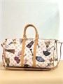 LV дорожная сумка Keepall 45 бежевая канва брелоки ДС-01722