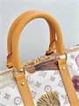 LV дорожная сумка Keepall 45 бежевая канва брелоки ДС-01722