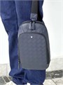 MONTBLANC слинг Extreme 3.0 кожа тисненная синий СЛ-00750