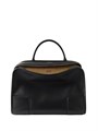 LOEWE сумка Amazona 180 гладкая кожа черная серебро большая СК-01592