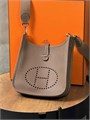 HERMES сумка Evelyne кожа Того 23 см серая серебро СК-00867