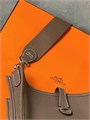 HERMES сумка Evelyne кожа Того 23 см серая серебро СК-00867