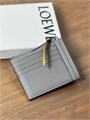 LOEWE визитница на молнии серая с голубым карманом ВЗ-00887