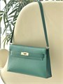 HERMES сумка Elan кожа Шевре зеленая золото СК-00433