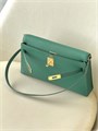 HERMES сумка Elan кожа Шевре зеленая золото СК-00433
