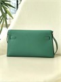 HERMES сумка Elan кожа Шевре зеленая золото СК-00433