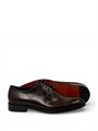 SANTONI туфли гладкая коричневая кожа на шнурках ОК-01077