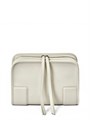 LOEWE сумка Amazona 180 гладкая кожа молочная серебро маленькая СК-01483