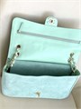 CHANEL сумка замша мятная на золоте 32 см СК-01705