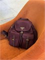 PRADA рюкзак нейлон бордовый с кошельком РК-01313