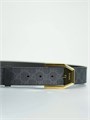 GUCCI ремень канва монограмма серый пряжка классика золото РМ-1362