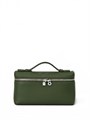 Loro Piana сумка маленькая того зеленая серебро СК-01632