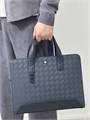 MONTBLANC портфель Extreme 3.0 на молнии кожа с тиснением синий ПР-01306
