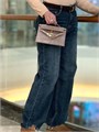 HERMES клатч POCHETTE замша бежевая золото СК-00706