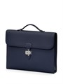 HERMES портфель Depeches синий того тонкий ПР-00154