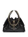 CHANEL сумка Hobo 26 см кожа икра черная золото СК-00675