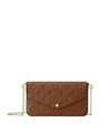 LV клатч Pochette Felicie 3 в 1 кожа Того коричневый золото НС-01612