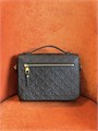 LV сумка Pochette Metis кожа черная монограмм золото СК-00708