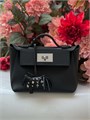 HERMES 24/24 сумка 21 см черная серебро СК-01199