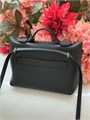 HERMES 24/24 сумка 21 см черная серебро СК-01199