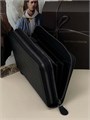BV кошелек теленок 2 молнии с ручкой сверху черный КЛ-1117