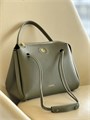 LOEWE сумка гладкая кожа с молнией оливковая золото СК-01274