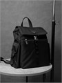 PRADA рюкзак нейлон с клапаном черный треугольный логотип РК-1500