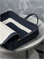 HERMES портфель кожа без плечевого ремня с глубокой молнией классический зернистая синяя кожа ПР-1379