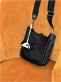 HERMES сумка Evelyne кожа Того 23 см черная золото СК-01143