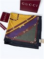 GUCCI платок 90х90 шелк желтый ПЛ-01409