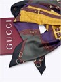 GUCCI платок 90х90 шелк желтый ПЛ-01409