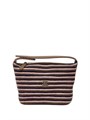 CHANEL Сумка Hobo Clutch текстильная коричневая золото СК-01644