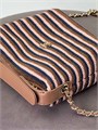 CHANEL Сумка Hobo Clutch текстильная коричневая золото СК-01644