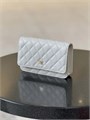 CHANEL сумка Woc кожа икра в клетку молочная золото СК-01254