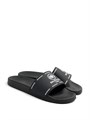 BALENCIAGA шлепанцы черные с белыми надписями ОЛ-2423