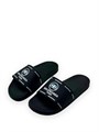 BALENCIAGA шлепанцы черные с белыми надписями ОЛ-2423