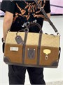LV дорожная сумка Keepall 50 бежевая замша и кожа ДС-01723