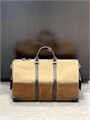 LV дорожная сумка Keepall 50 бежевая замша и кожа ДС-01723
