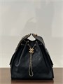 CHANEL сумка Hobo кожа икра черная золото СК-00298