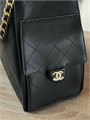 CHANEL сумка Hobo кожа икра черная золото СК-00298